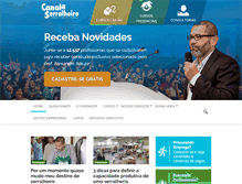 Tablet Screenshot of canaldoserralheiro.com.br